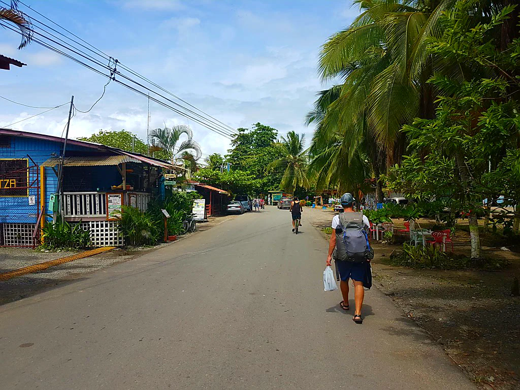 Bunte Häuser am Strand