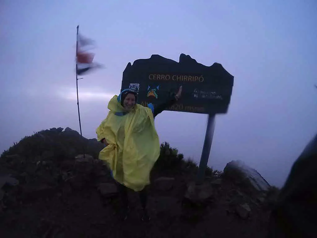 Schnell ein Foto auf dem Gipfel...