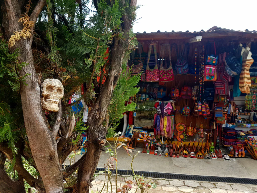 Bunte Textilien soweit das Auge reicht