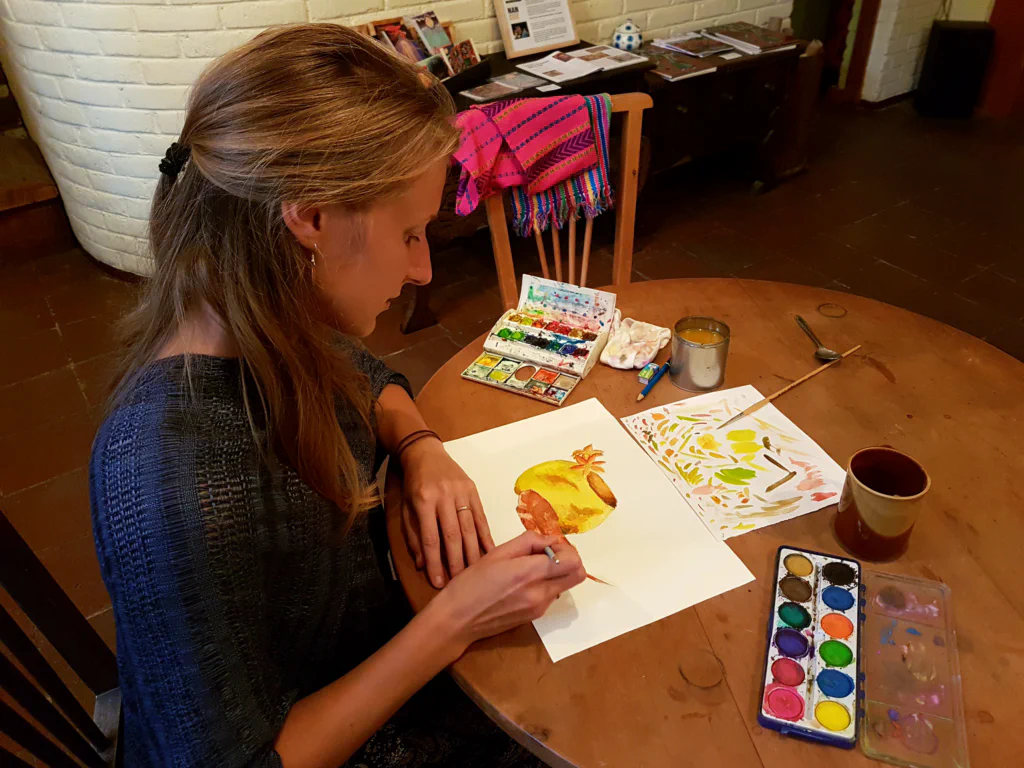 Malkurs in der Galeria