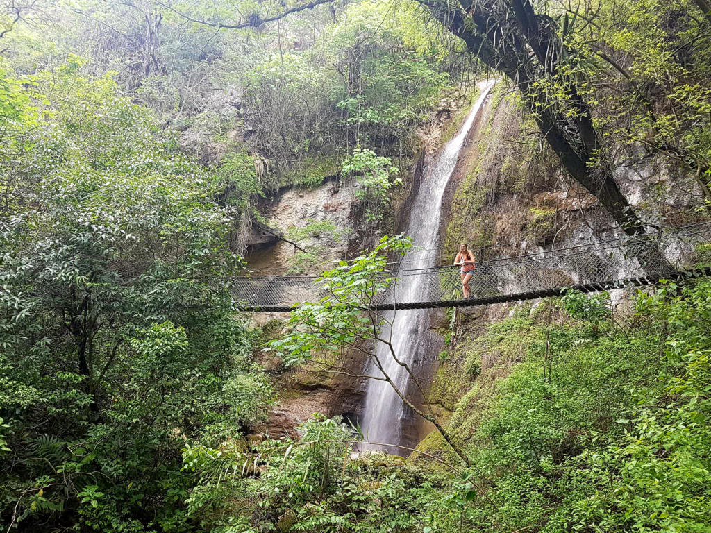 Eine der Hängebrücken im Reservat