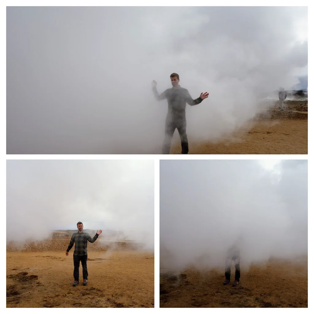 Dampfende Erde überall