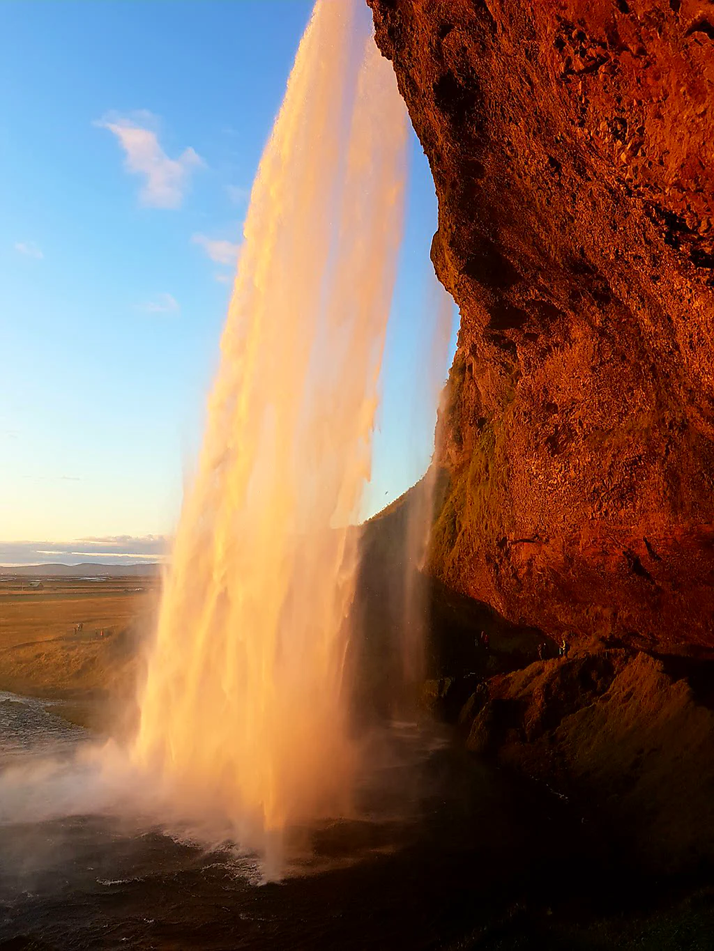 Sonnenuntergang am Seljalandsfoss