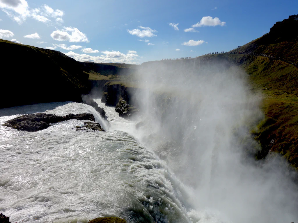 Regenbogen am Gullfoss!