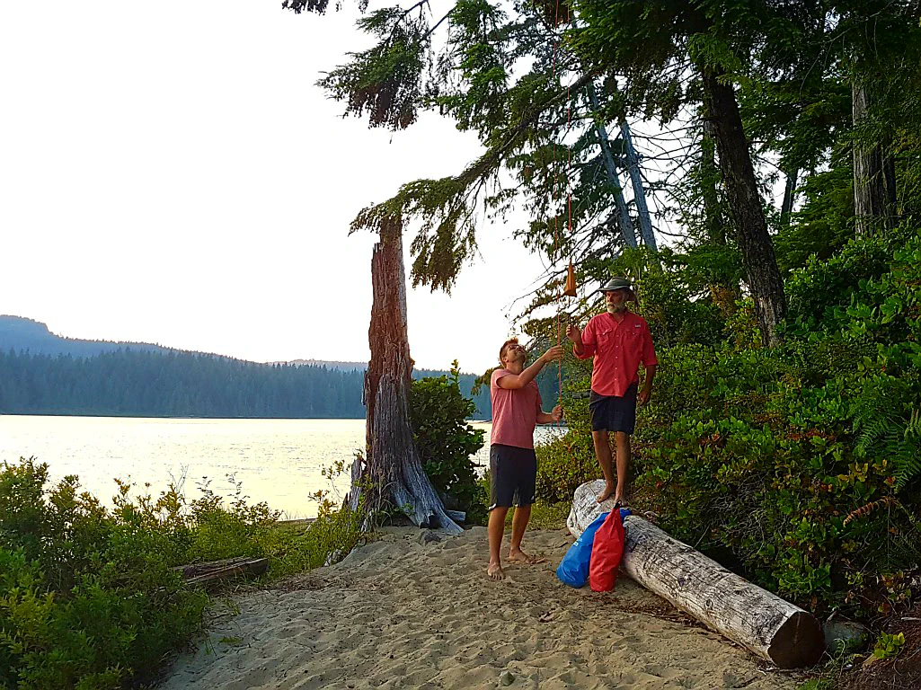 Bärensicherer Schlafplatz für unser Essen