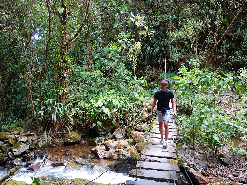 Wir wanderten über solche Brücken...