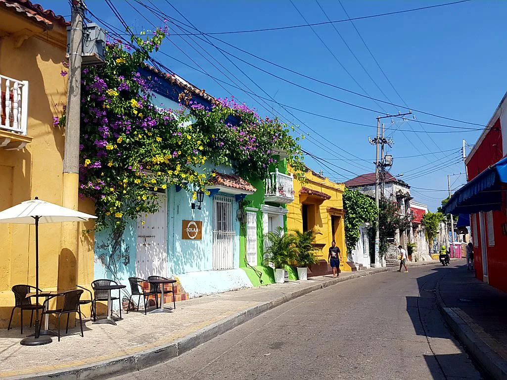 Straße im Viertel Getsemani