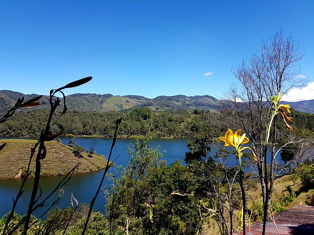 Ausblick von unserer Terrasse