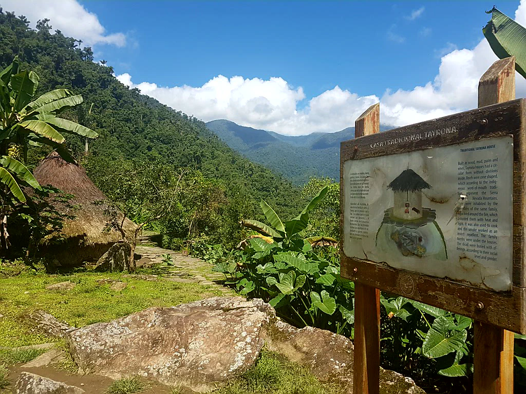 Nachgebaute Tayrona-Hütte