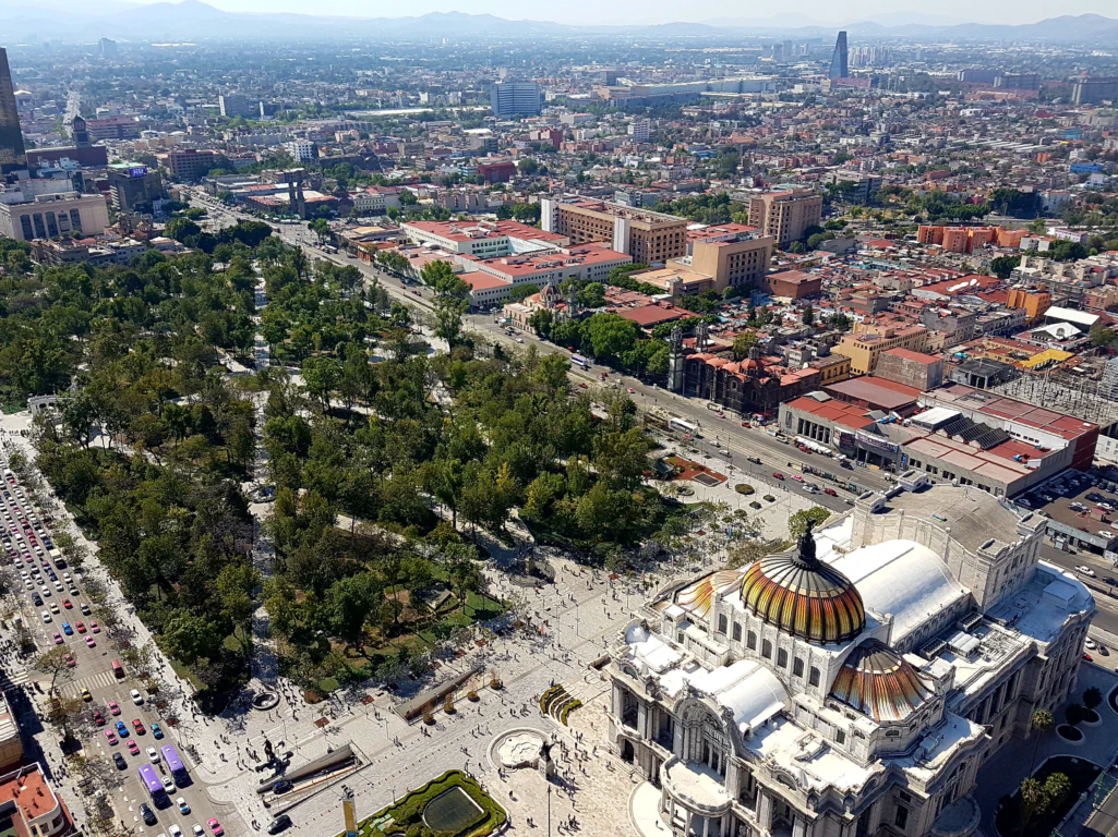 Palacio de Bellas Artes von oben