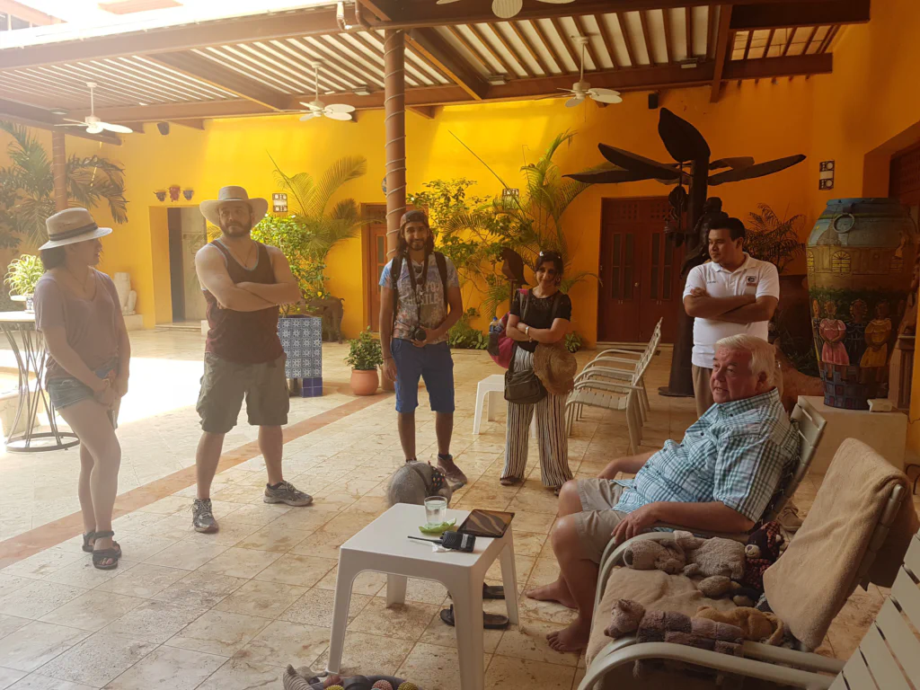 Klönschnack mit dem Besitzer der Sammlung