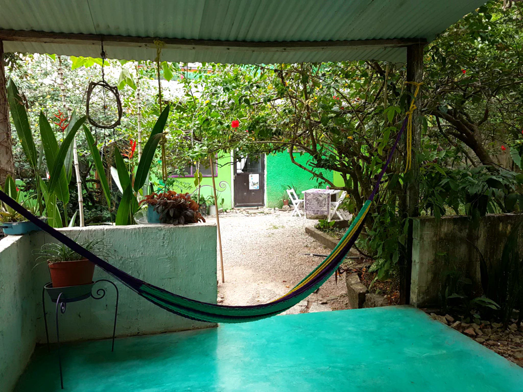 Terrasse unserer Unterkunft