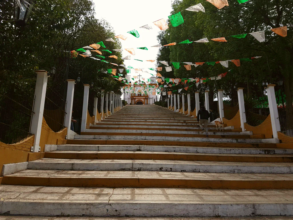 Aufstieg zur Kirche Guadalupe