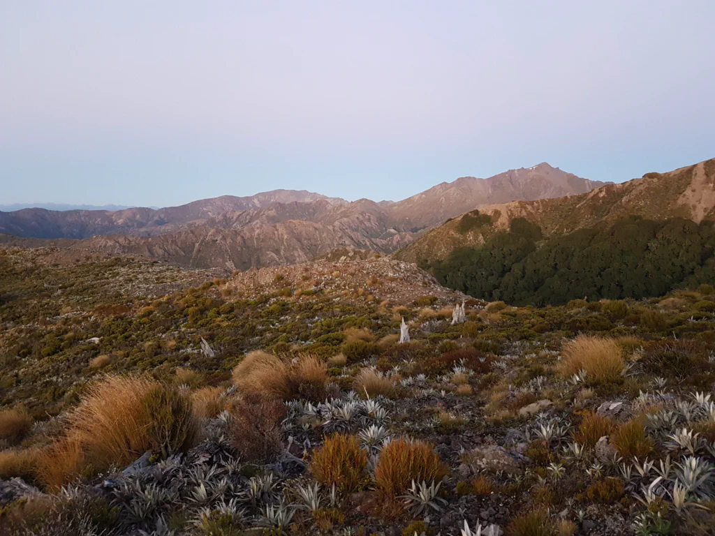 Blick ins Tal bei Sonnenaufgang