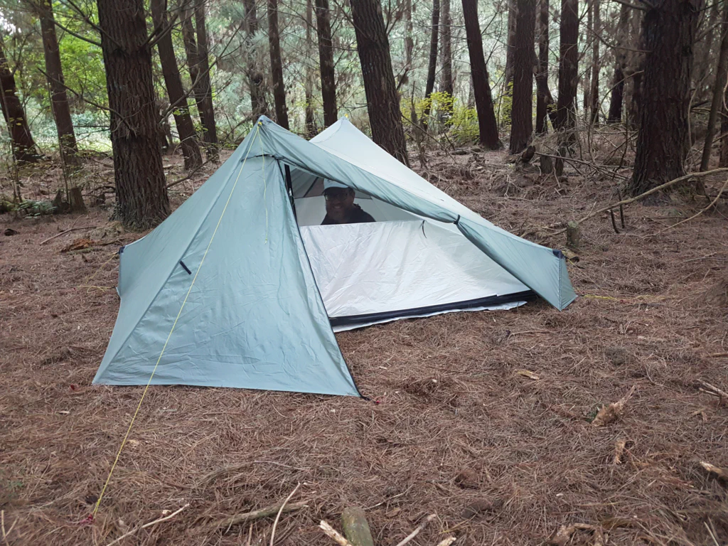 Campspot unter Pinienbaeumen