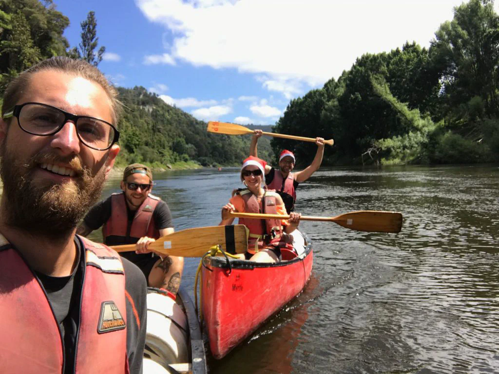 Paddeln auf dem Wanganui River