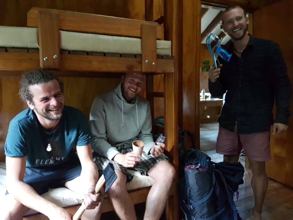 Das deutsche Trio mit schwerem Gepaeck