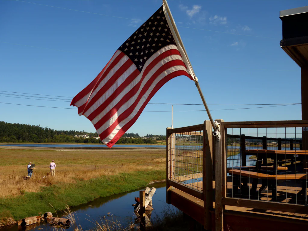 Unser Zelt im Fort Casey State Park