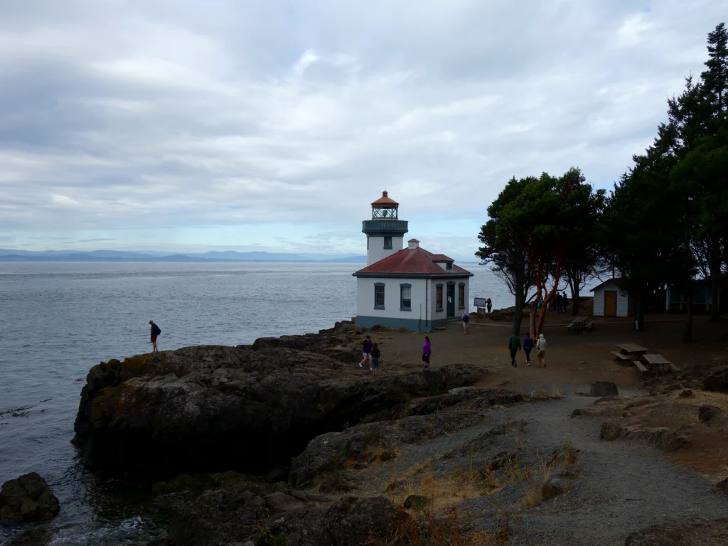 Leuchtturm des Lime Kiln Point State Park - wieder ohne Orca.