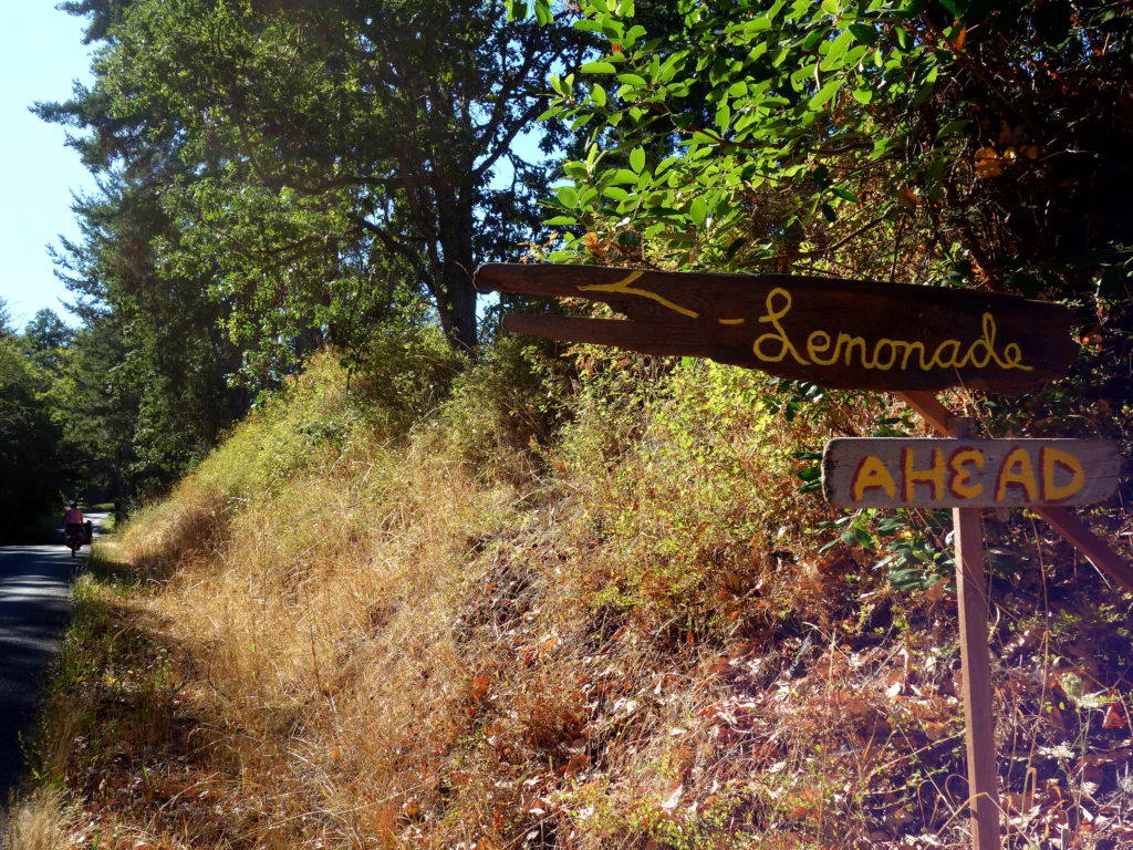Nie gab es Limo, wenn wir an diesem Schild vorbeigefahren sind...