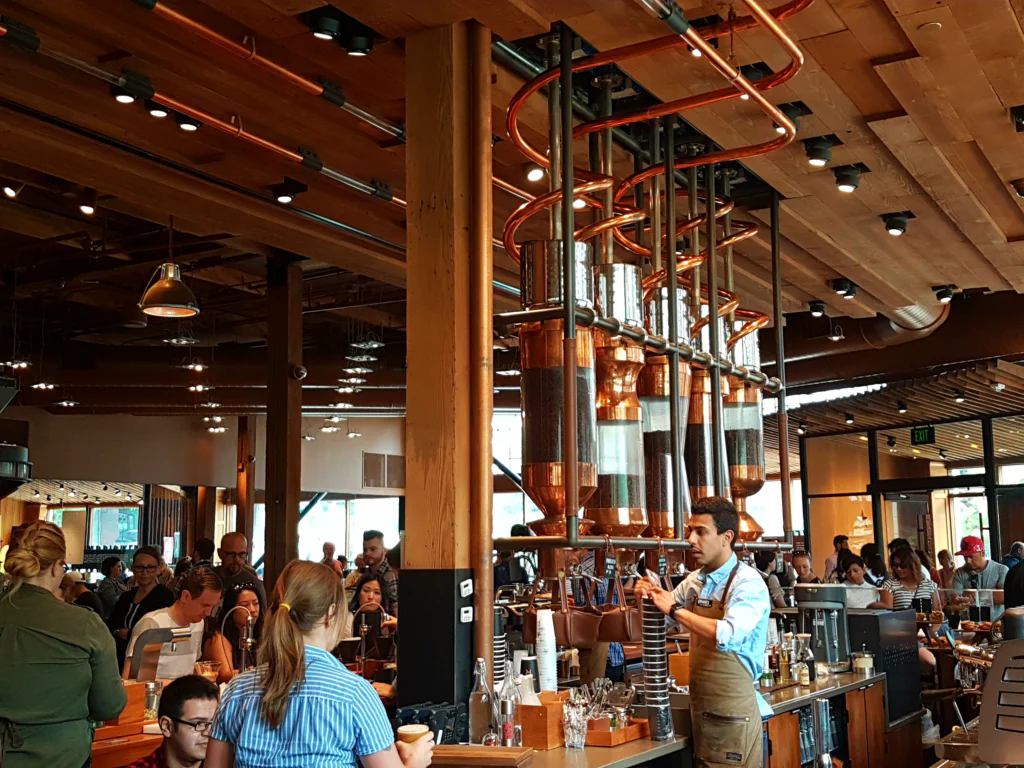 Im Inneren der Starbucks Roesterei